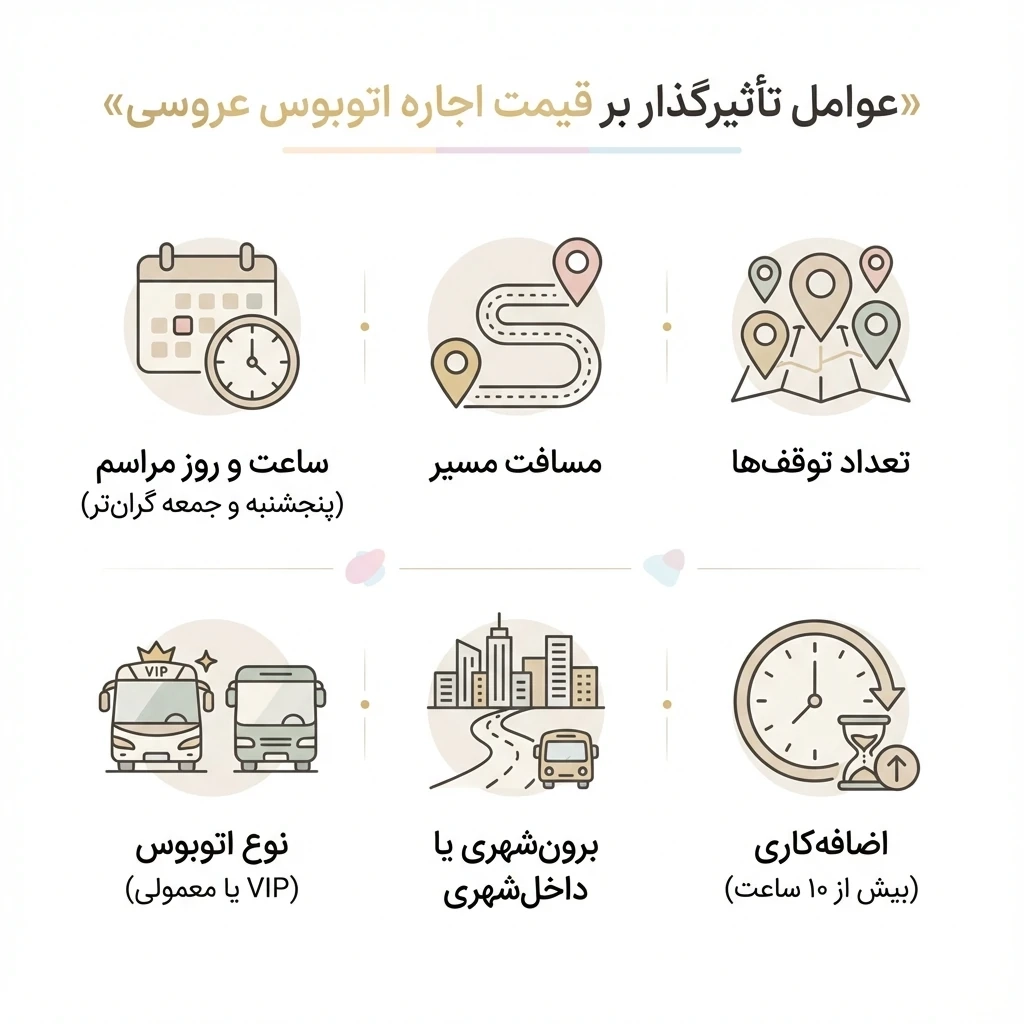 اجراه اتوبوس عروسی