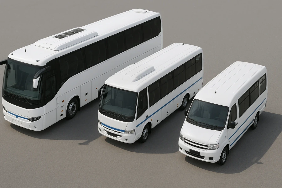 تفاوت اتوبوس VIP و میدل باس و مینی بوس